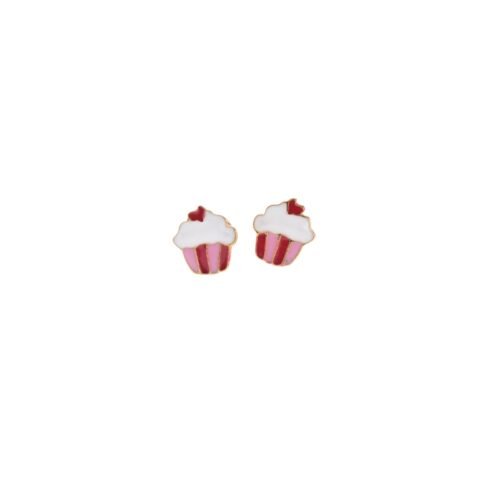 Red Cupcake Earring