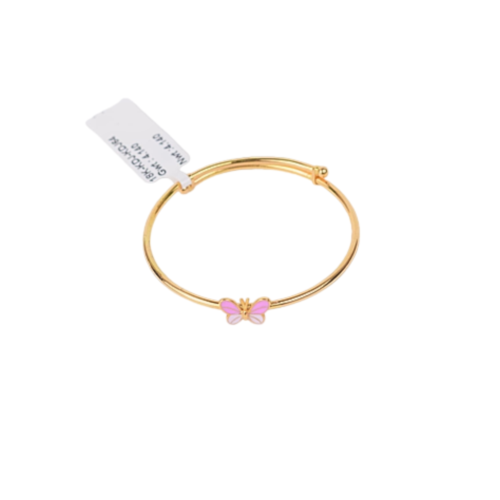 Pink Butterfly Bangle